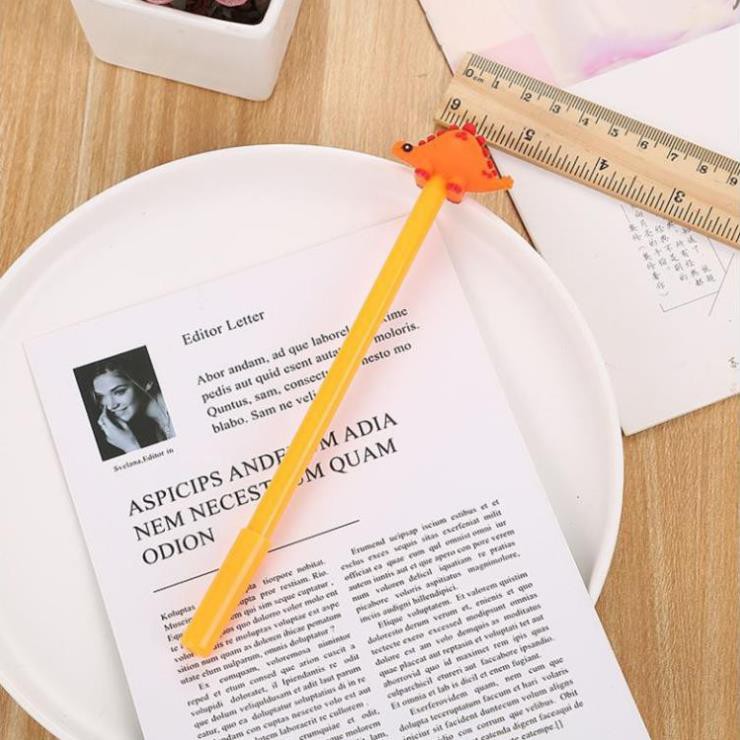 Bút Gel Nước Mực Đen KHỦNG LONG Nhiều Màu H16