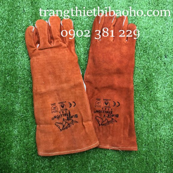 Găng Tay Da Hàn Black Stallion 112L Con Ngựa (Orange) - 40cm