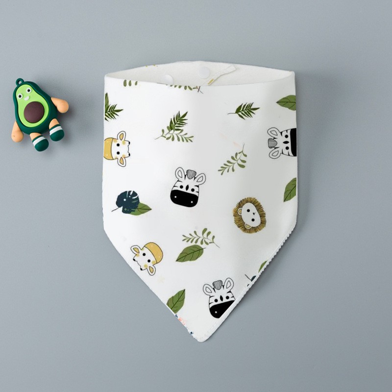 KHĂN YẾM dãi tam giác cotton cho bé trai, gái có cúc bấm rất tiện lợi.