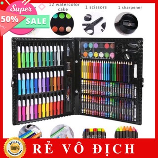 Hộp Bút Màu 150 Chi Tiết Cho Bé, Bộ Màu Vẽ Đa Năng 150 Món Giá Rẻ Cho Bé