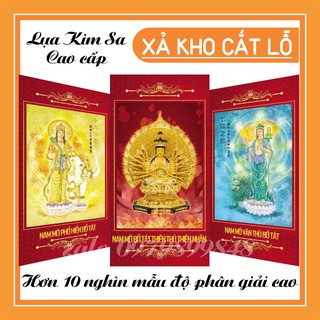 Tranh Phật Kim Sa Các Vị Bồ Tát 40x80cm