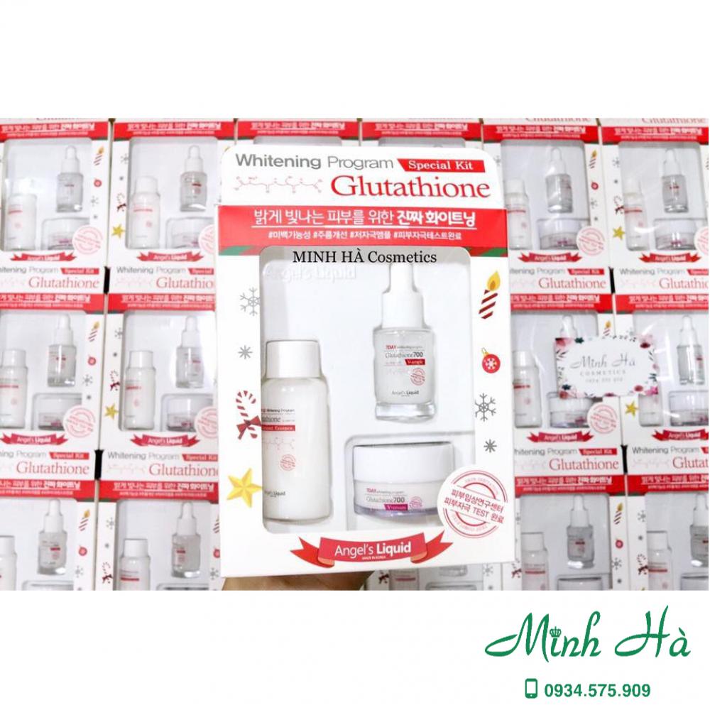 Set trắng da 7 days Glutathione Whitening Program Special Kit