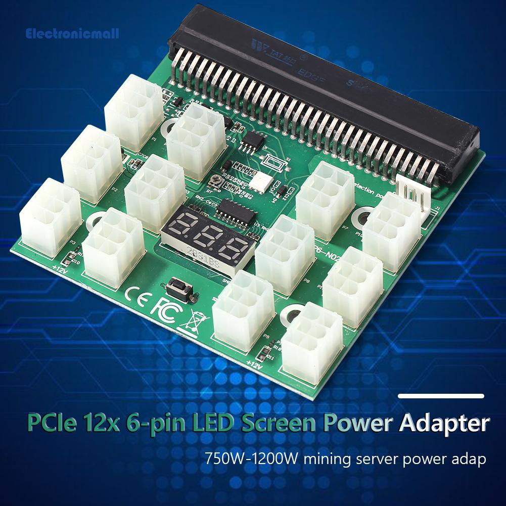 Bo Mạch Cung Cấp Điện Btc Dps-1200Fb 12 Cổng 6 Pin Led | BigBuy360 - bigbuy360.vn