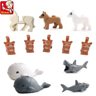 Đồ chơi lắp ráp SLUBAN thiết kế nhiều kiểu dáng hình động vật nhỏ xinh tùy chọn