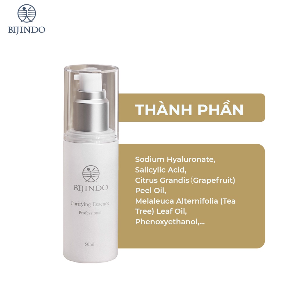 Tinh chất trà xanh cho da dầu BIJINDO 50ml serum giảm mụn, cấp ẩm sâu