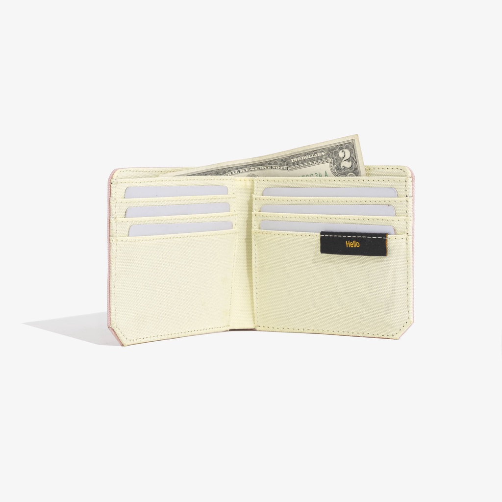 Ví Vải DIM Basic Wallet - Màu Hồng Pastel