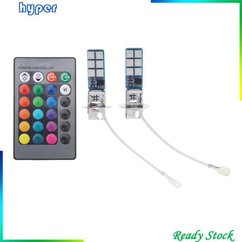 Set 2 Bóng Đèn Pha Led Phá Sương Mù 880 881 H1 H3 Rgb Chuyên Dụng Cho Xe Hơi