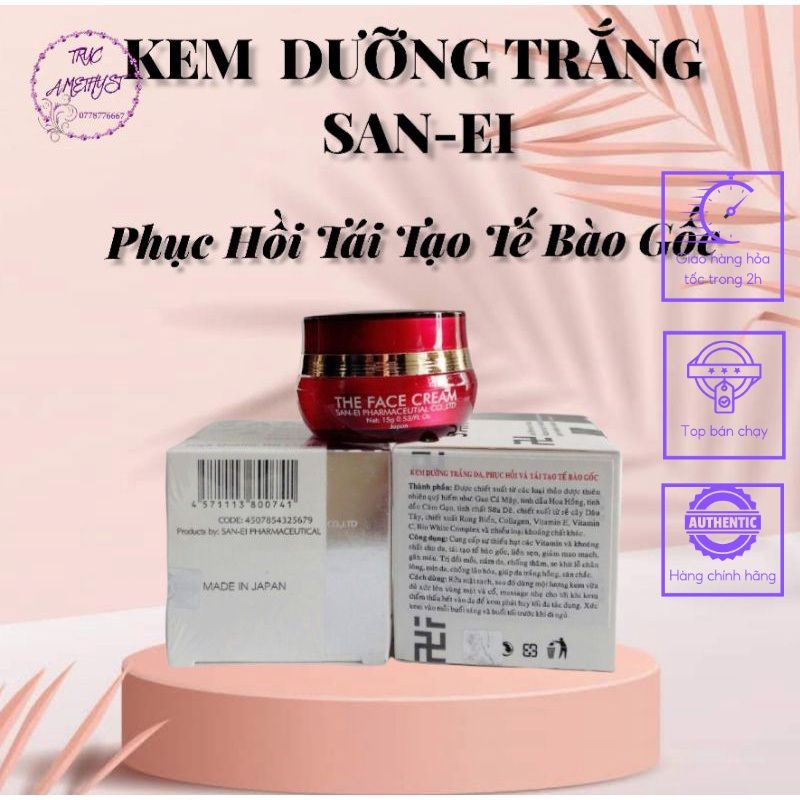 KEM DƯỠNG TRẮNG DA PHỤC HỒI VÀ TÁI TẠO TẾ BÀO GỐC SAN-EI