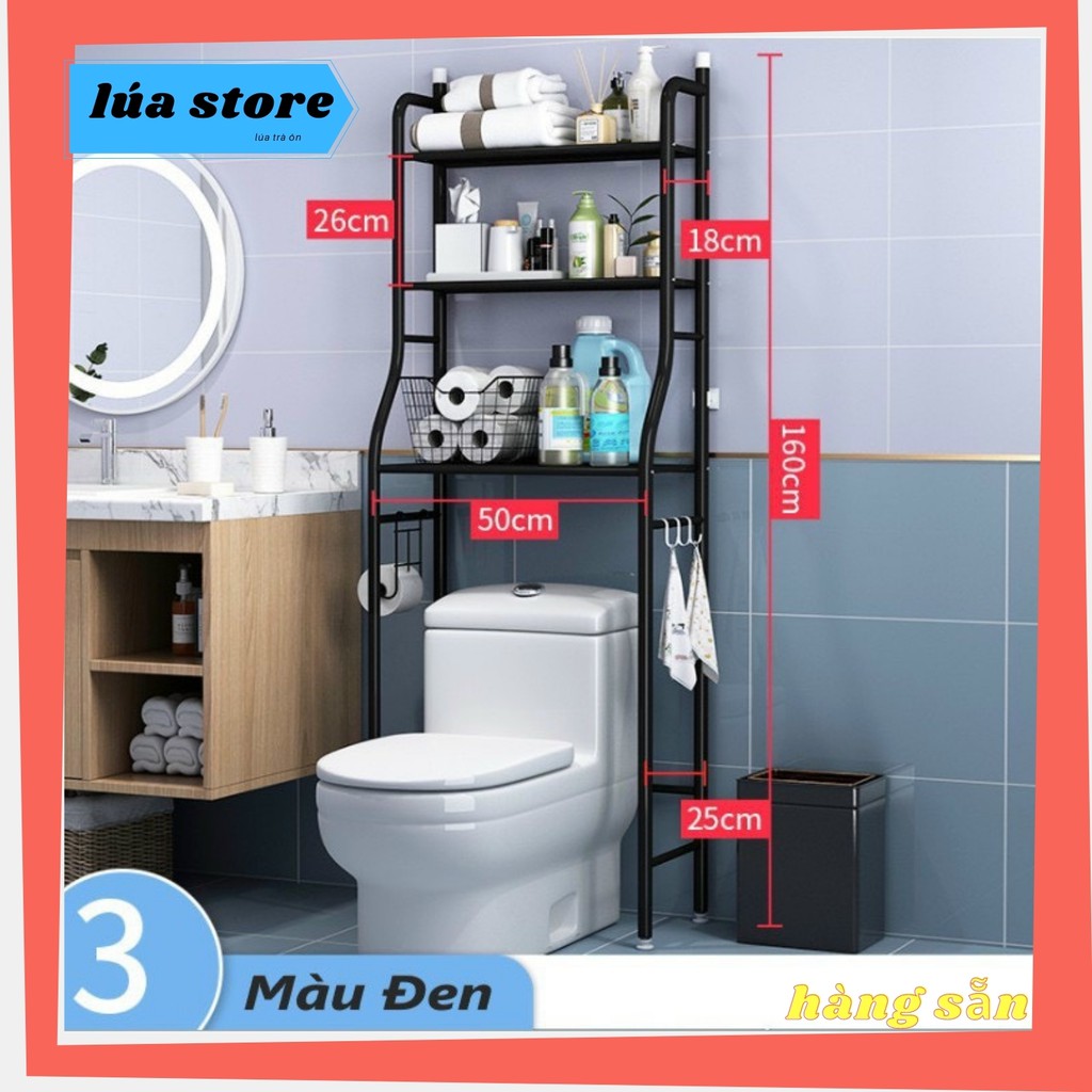 Kệ nhà tắm kệ để đồ phòng tắm - toilet 3 tâng tiện dụng