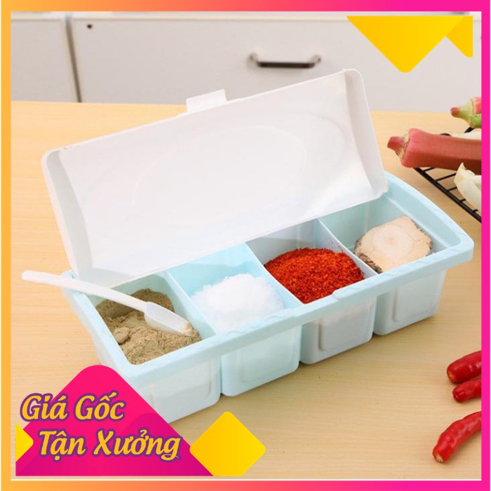 [FREESHIP ĐƠN TƯ 50K] KHÂY GIA VỊ 4 NGĂN TIỆN DỤNG