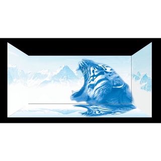 Tranh dán bể cá 3D - HỔ - KT 120x50 cm