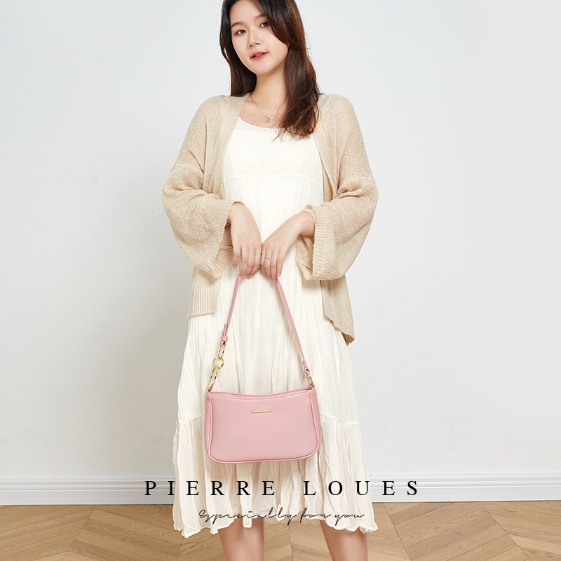 Túi đeo vai Pierre Loues kiểu yên ngựa thời trang đơn giản dành cho nữ