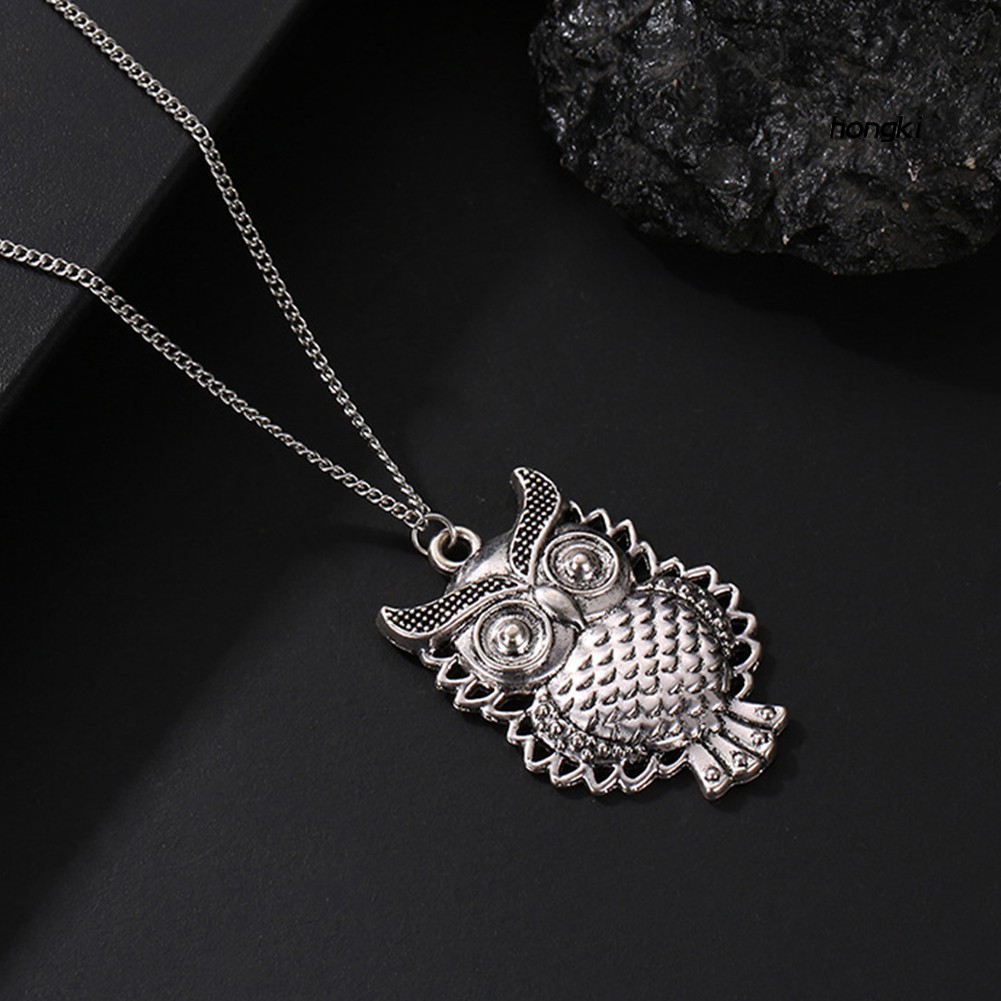 vòng cổ Hợp Kim Mặt Hình Cú Mèo Đính Đá Thời Trang Cho Nữ