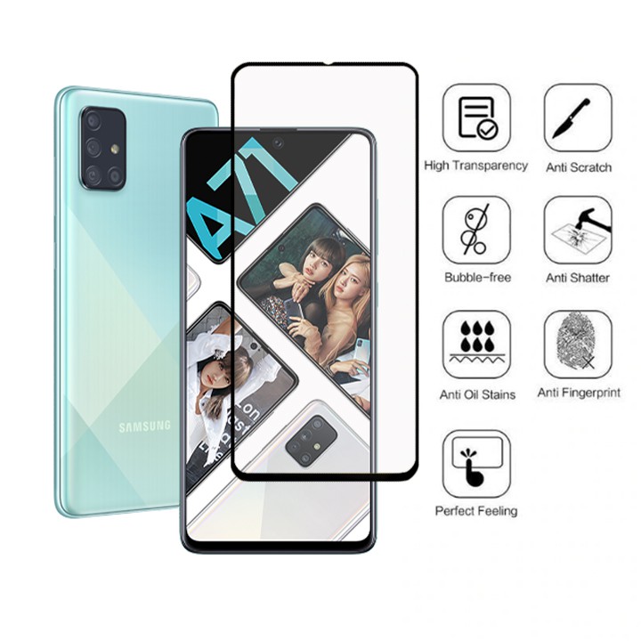 Miếng dán cường lực FULL màn hình SAMSUNG A71