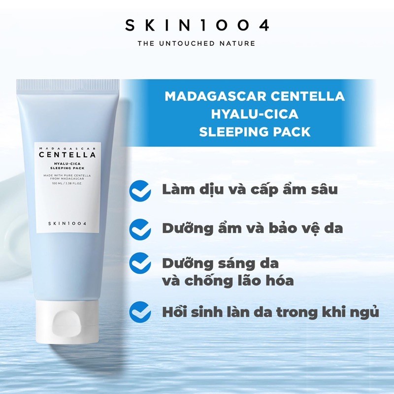 Combo Centella sữa rửa mặt rau má 125ml - mặt nạ ngủ skin1004 | BigBuy360 - bigbuy360.vn