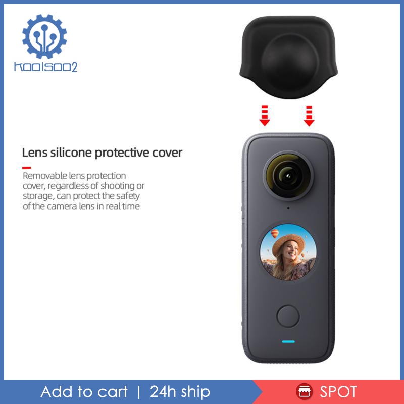 Nắp Đậy Ống Kính Máy Ảnh Insta360 X2 Koolsoo2 Chống Trầy Xước / Bụi