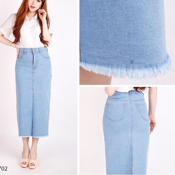 Quần Jeans Nữ Dài 5.5 X Paling Laris X C2K Fashions Rok Span 7 / 9 / Rok Je | BigBuy360 - bigbuy360.vn