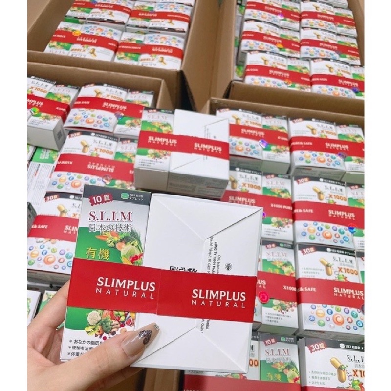 Viên giảm cân slim x1000 mẫu mới tặng kèm detox
