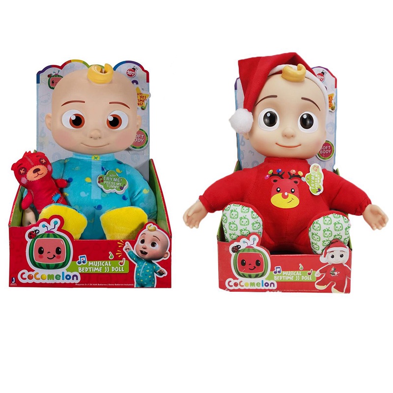 CoComelon Musical Bedtime JJ Doll Plush Body Kids Sleeping Accompany Toy Gifts Soft Plush Body