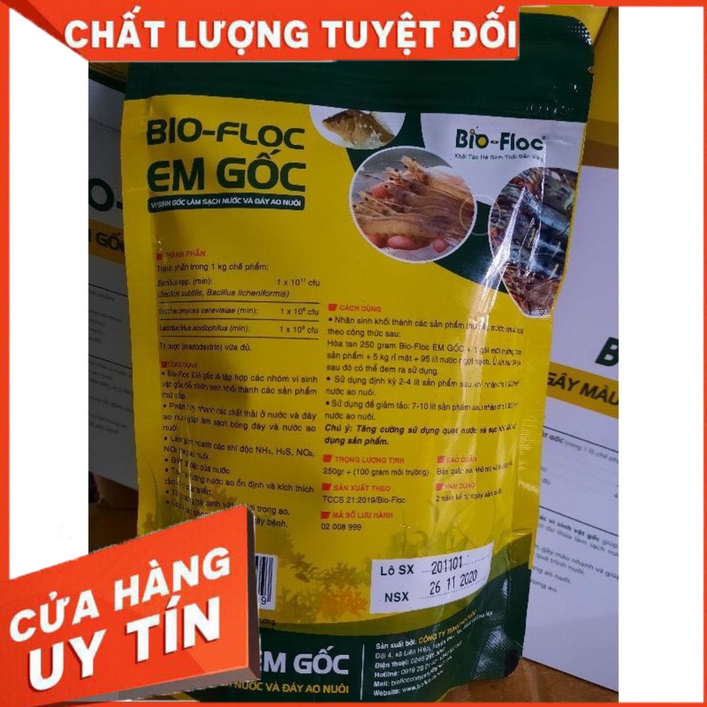 EM Gốc Bio-floc Vi Sinh Đáy Làm Sạch Nước, Tạo Phù Du Nước - Thuốc Thủy Sản Minh Tuệ