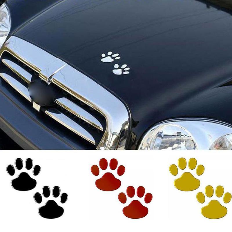 1 Cặp Đề Can Dán Trang Trí Xe Hơi Hình Dấu Chân Chó Mèo 3d Dễ Thương | BigBuy360 - bigbuy360.vn