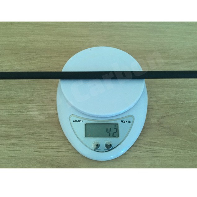 Ống Carbon 3K rỗng dài 1 mét đường kính ngoài 10mm, đường kính trong 8mm