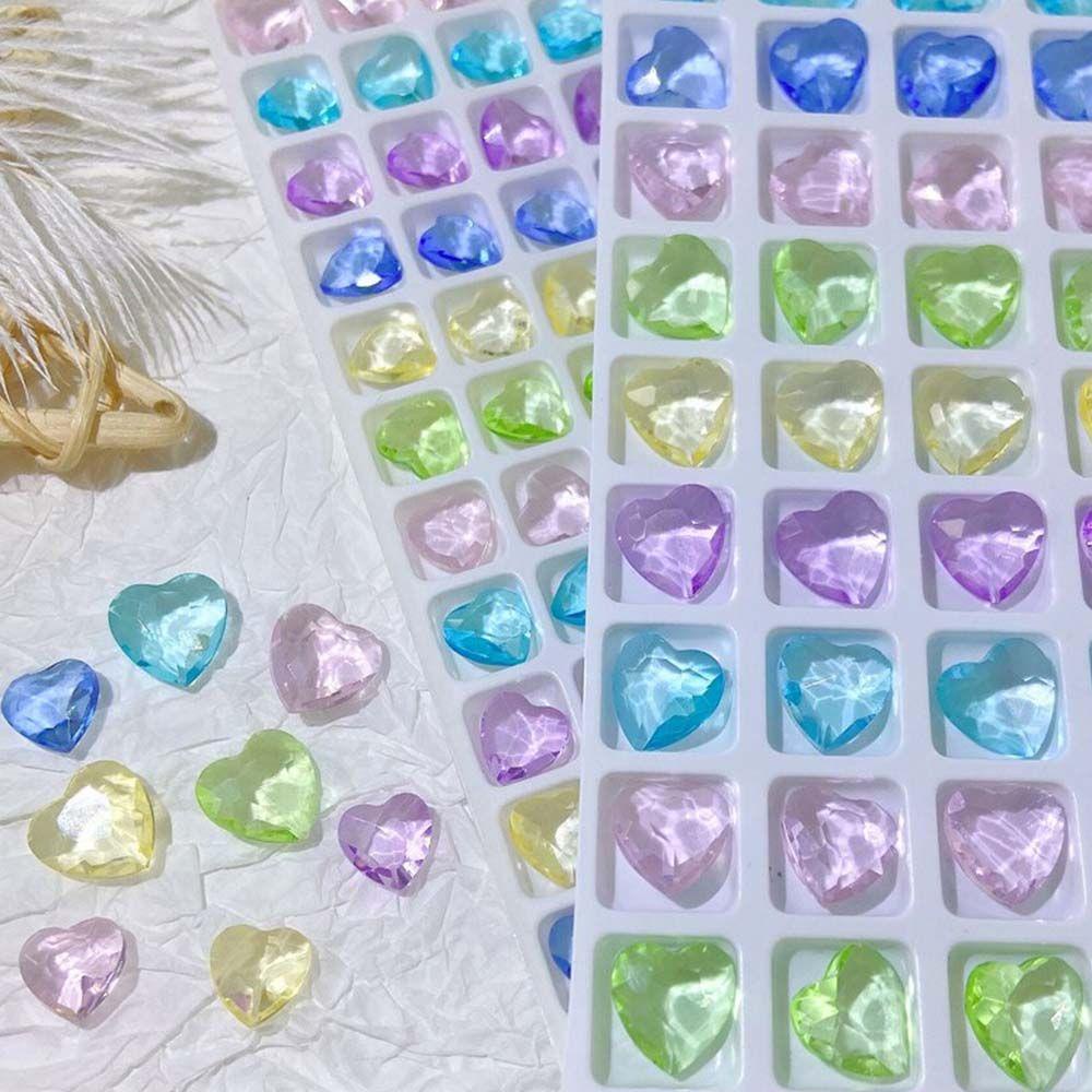 Phụ Kiện Trang Trí Móng Tay Hình Trái Tim Xinh Xắn|Set 10 Phụ Kiện Trang Trí Móng Tay 3D Thời Trang|Mũi Khoan Vuông Chuyên Dụng Cho Trang Trí Móng Tay