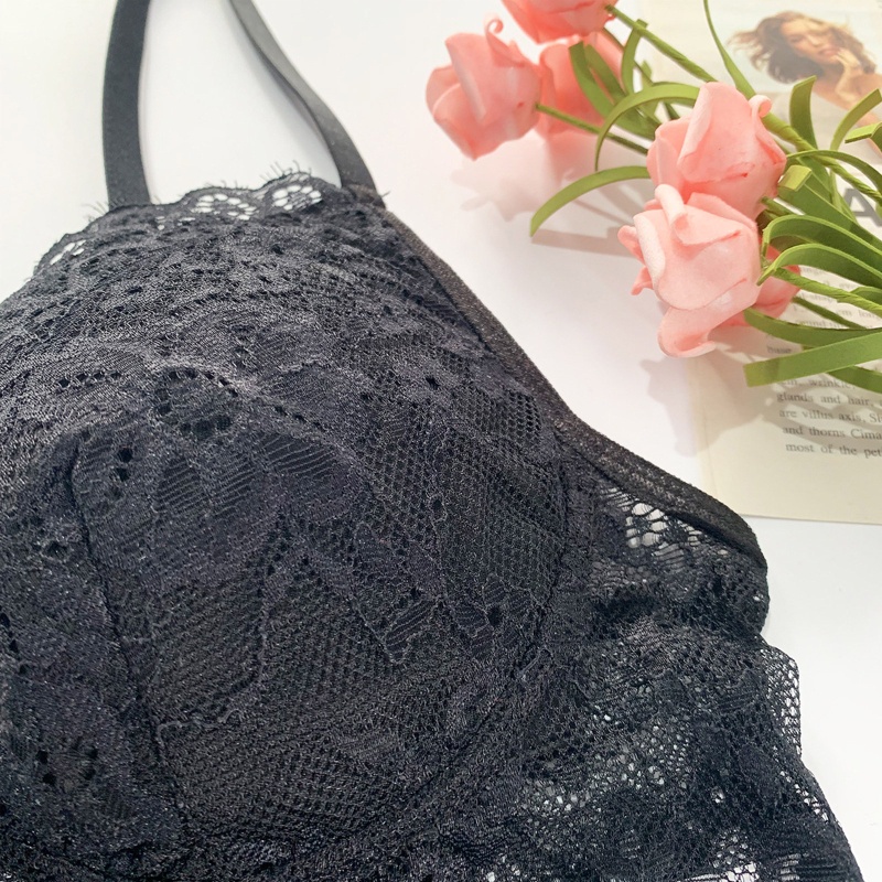 Áo Croptop Hai Dây Phối Ren Xuyên Thấu Gợi Cảm Cho Nữ