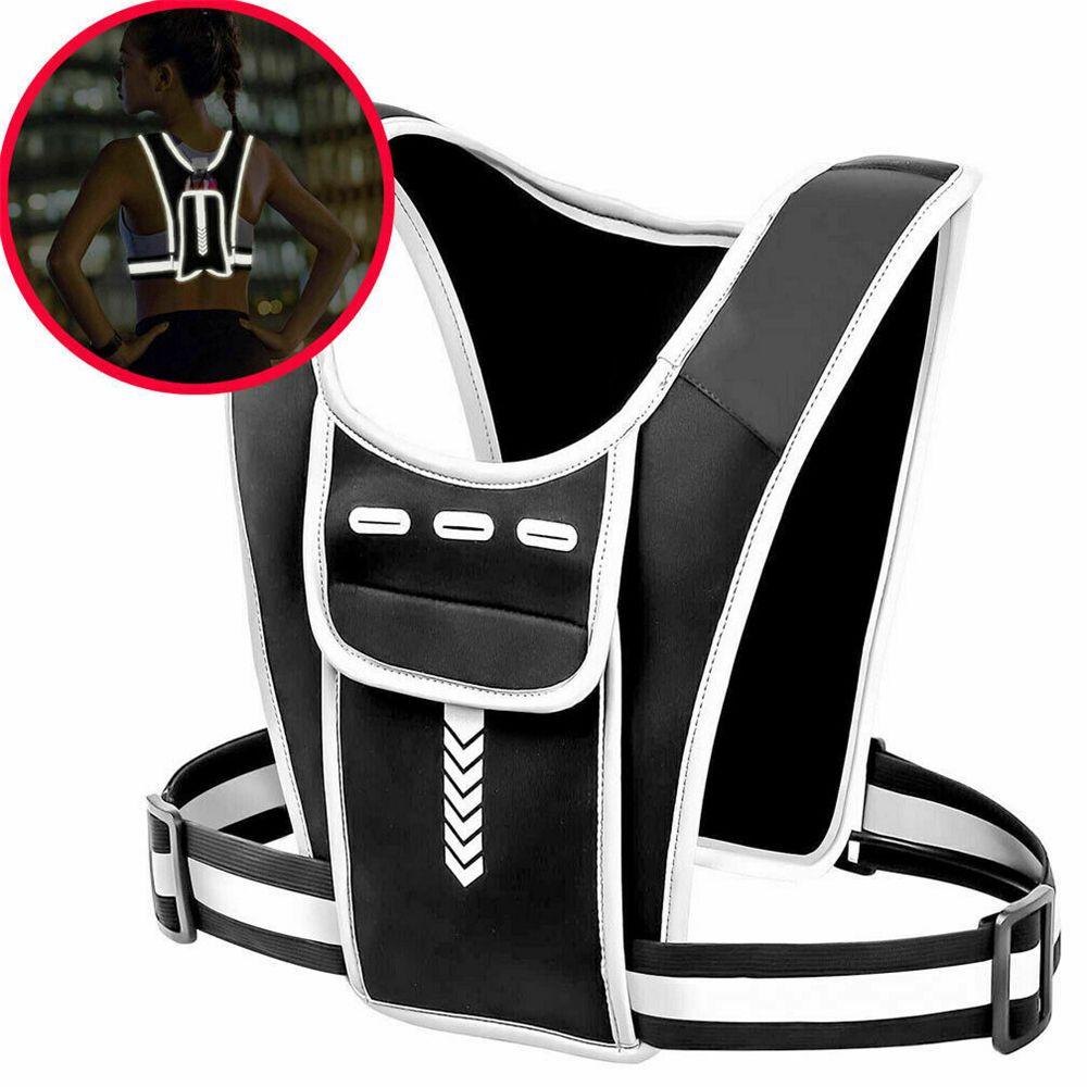 Áo Chạy Bộ Không Tay Có Túi Phản Quang Cho Nam Nữ