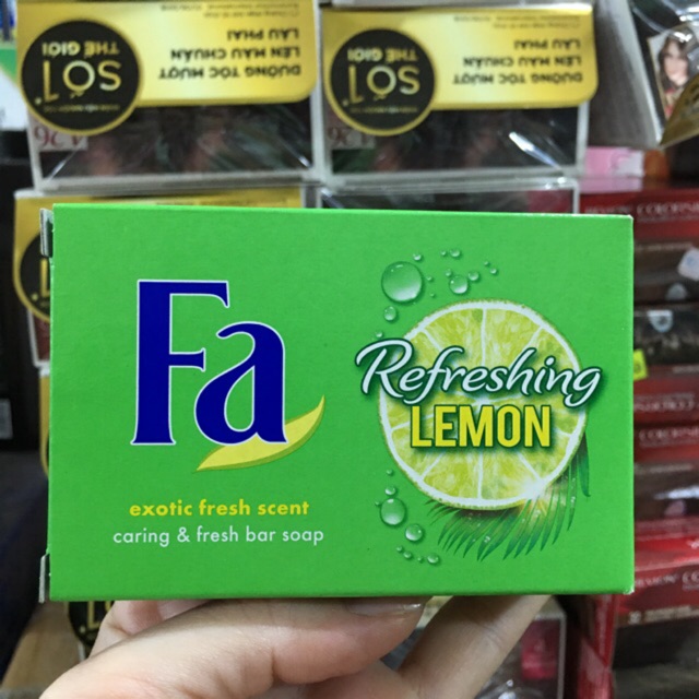 Xà bông cục FA Refreshing Lemon 90g