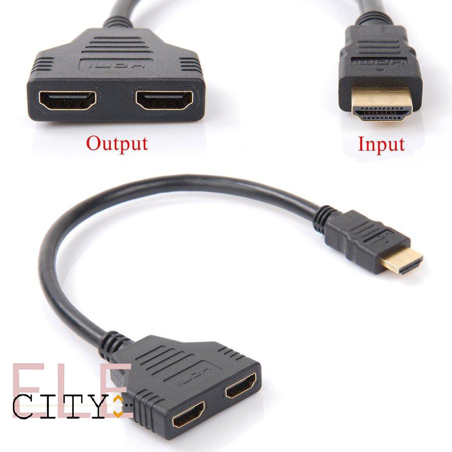 107ele 1 In 2 Out Hdmi Adapter 2 Dual Port Y Splitter 1080p