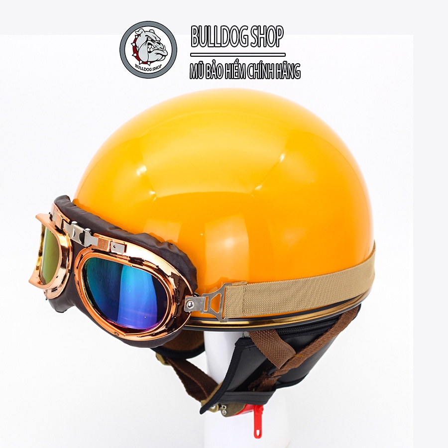 Mũ Bảo Hiểm 1/2 Đầu Haley Napoli N120 Kính Phi Công - Bulldogshop