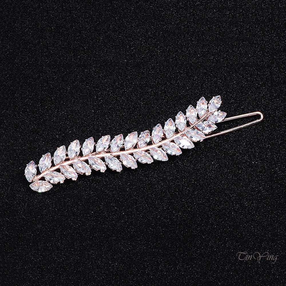 GETNOIVAS Kẹp tóc đính đá phối tua rua thời trang cổ điển dành cho nữ