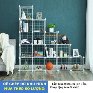 Tủ, Kệ lưới thép lắp ghép đa năng kích thước 35x35 cm (Bán theo tấm - Tặng kèm chốt nối)