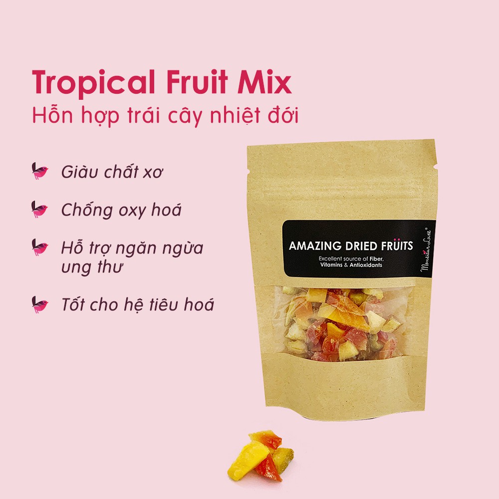 [COMBO DÙNG THỬ] Gói 50gx4 Nuts & Seeds Mix + Tropical Fruit Mix + Mixed Berries + Flassy Granola + Protein Smoothi