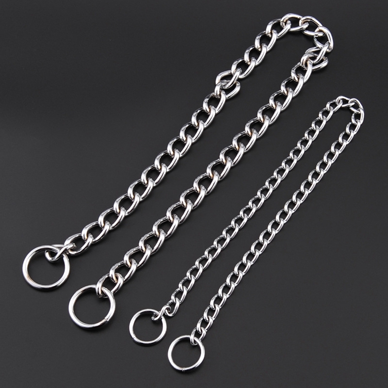 Vòng cổ kim loại mạ chrome cho thú cưng tùy chọn kích thước