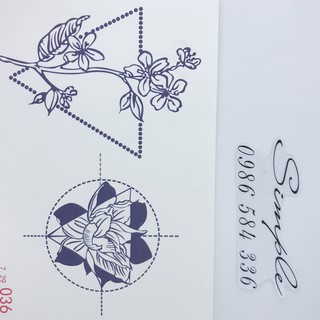 Hình xăm dán sẵn mực Mã 036