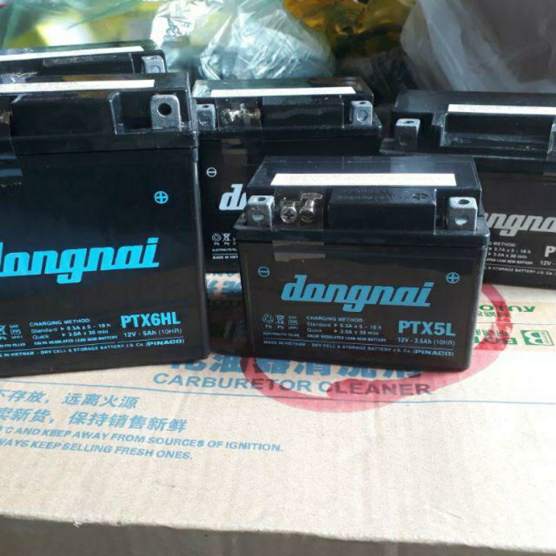 Bình ắc quy đồng nai 12v - 4 Ah(10HR) khô dùng cho xe Wa100 ,W110 và WRS110