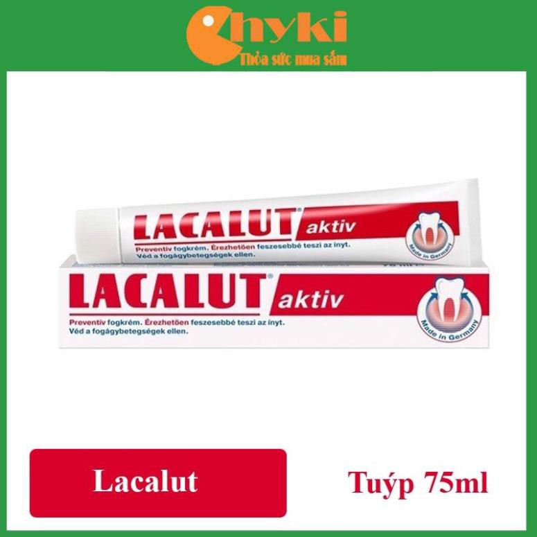 Kem đánh răng Đức Lacalut aktiv ( 75 ml )- ngừa viêm nướu, chảy máu chân răng