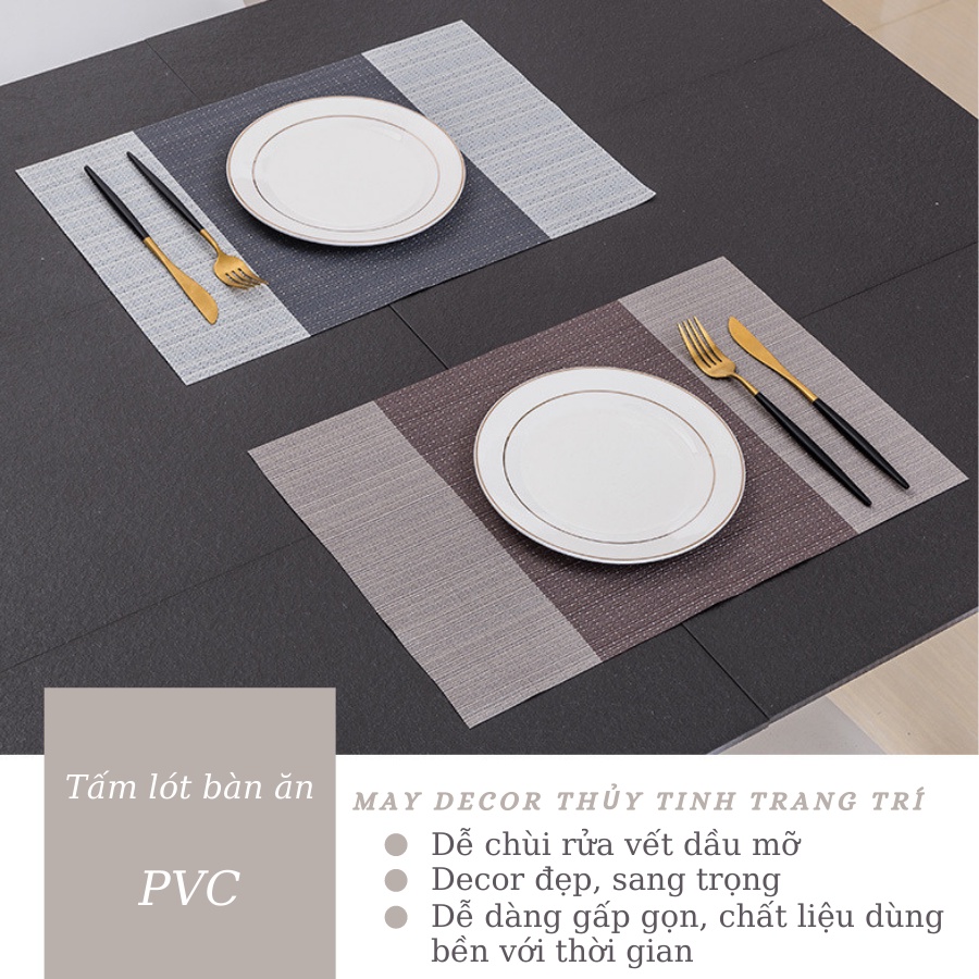 Tấm lót bàn ăn bằng nhựa PVC cách nhiệt cao cấp | MAY DECOR