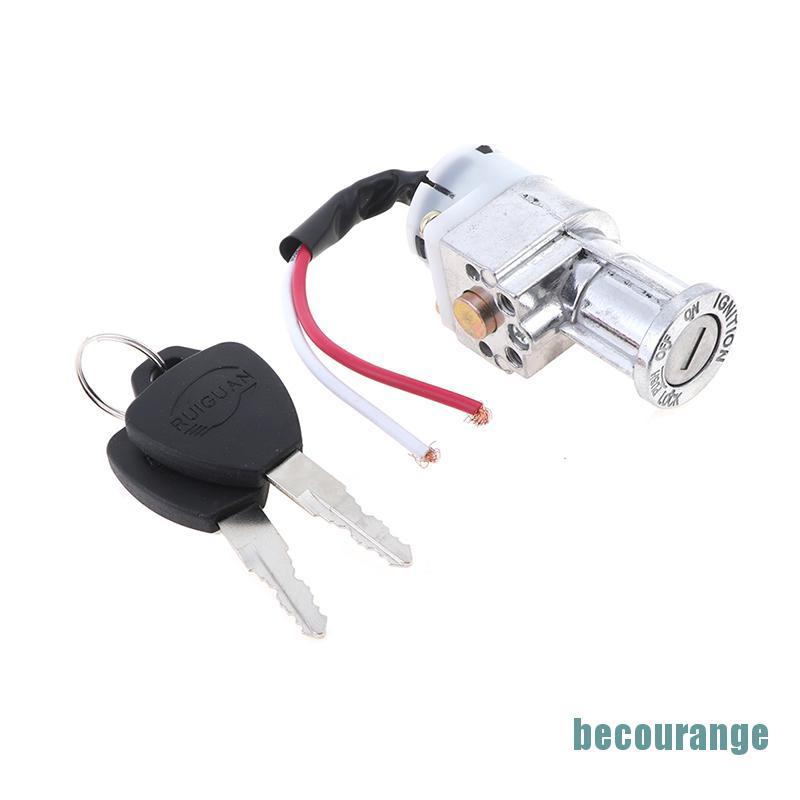 Ổ Khóa Pin Mini Kèm 2 Chìa Khóa Đặc Biệt Cho Xe Mô Tô / Điện