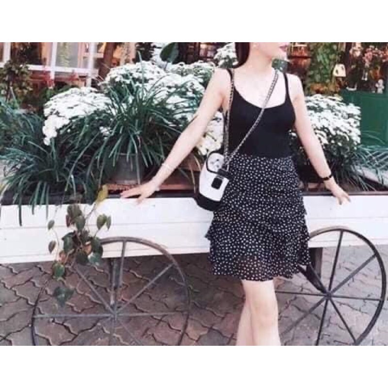 [FREESHIP - HÀNG LOẠI 1] CHÂN VÁY BI NHÚN TẦNG CÓ LÓT TRONG | BigBuy360 - bigbuy360.vn