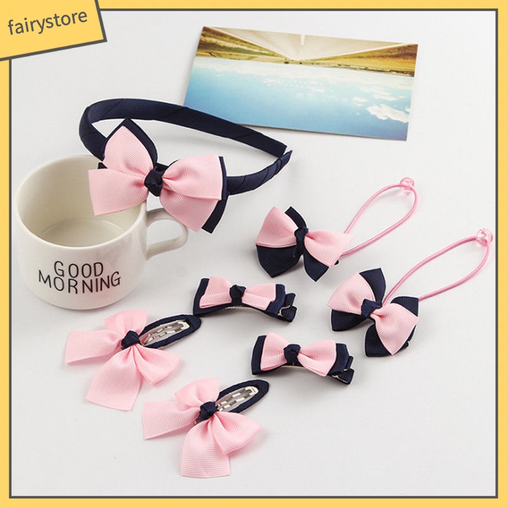 Kẹp Tóc Nơ Chấm Bi Dễ Thương Cho Bé Gái