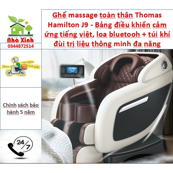 Ghế Massage Toàn Thân Thomas Hamilton J9 - Bảng điều khiển cảm ứng, trị liệu thông minh - M078