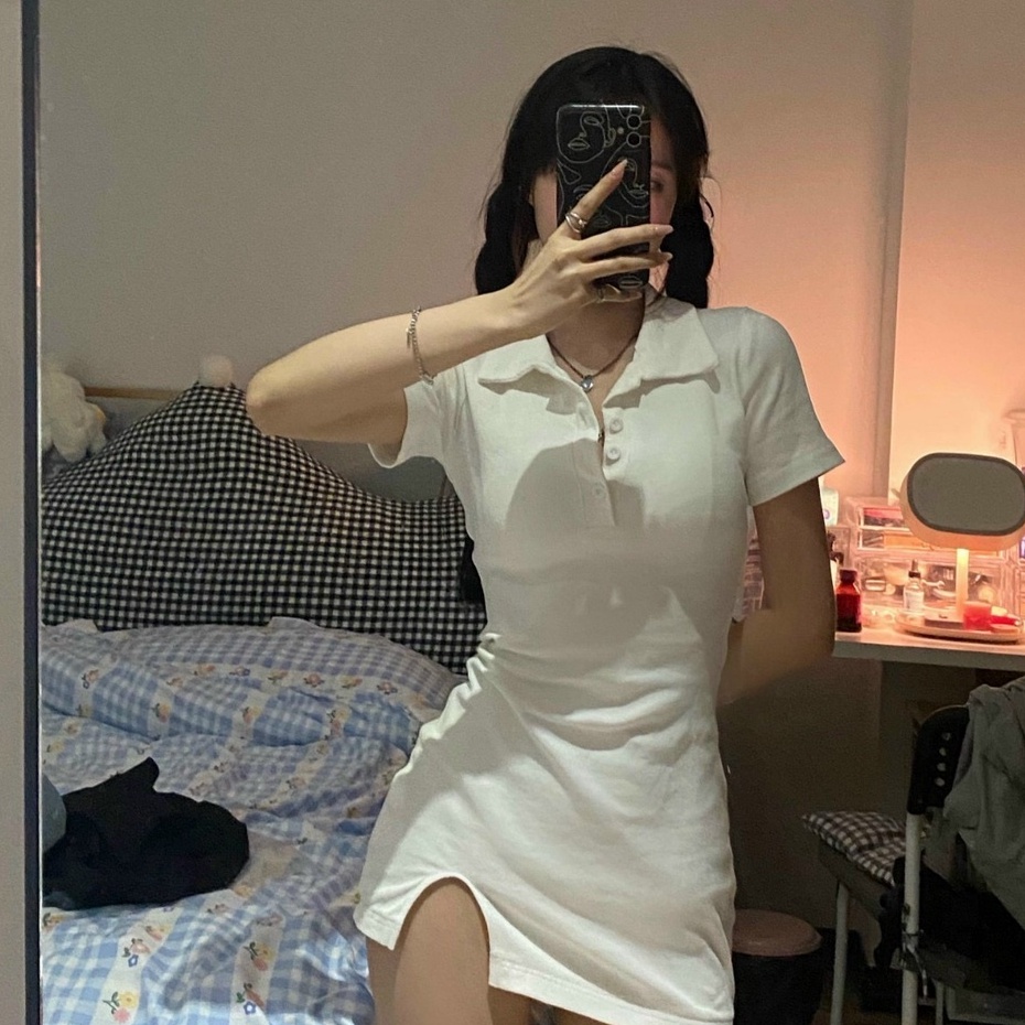 [MURIOKI] Đầm Dệt Kim Ôm Dáng Co Giãn Phong Cách Hàn Quốc Gợi Cảm Cho Nữ đầm len thêu đầm ôm body đầm thun co giãn