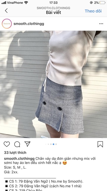 CHÂN VÁY DẠ SỌC PASS