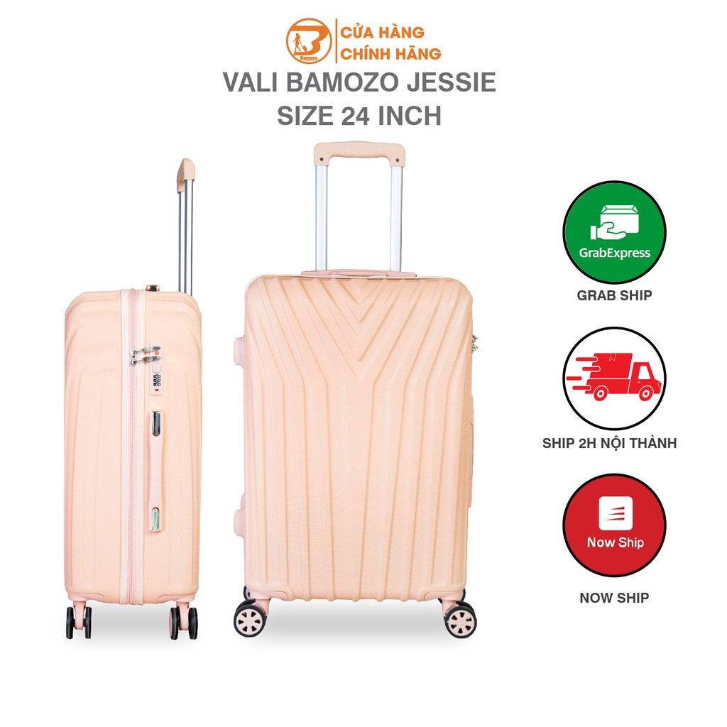 Vali khóa kéo Bamozo Jessie size 24 inch - Chống va đập,trầy xước - Bảo hành 5 năm