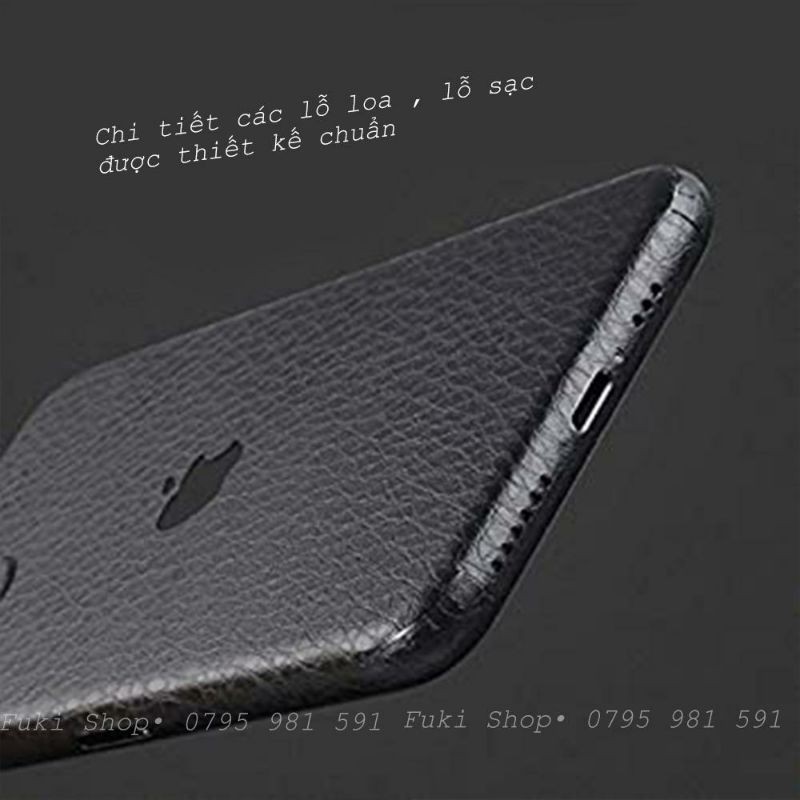 [IPHONE]Tấm Dán Skin Vân da Black Leather iPhone 5 6 7 8 6plus 7plus 8plus X XS XR XSMAX 11 PRO MAX 12 PRO MAX