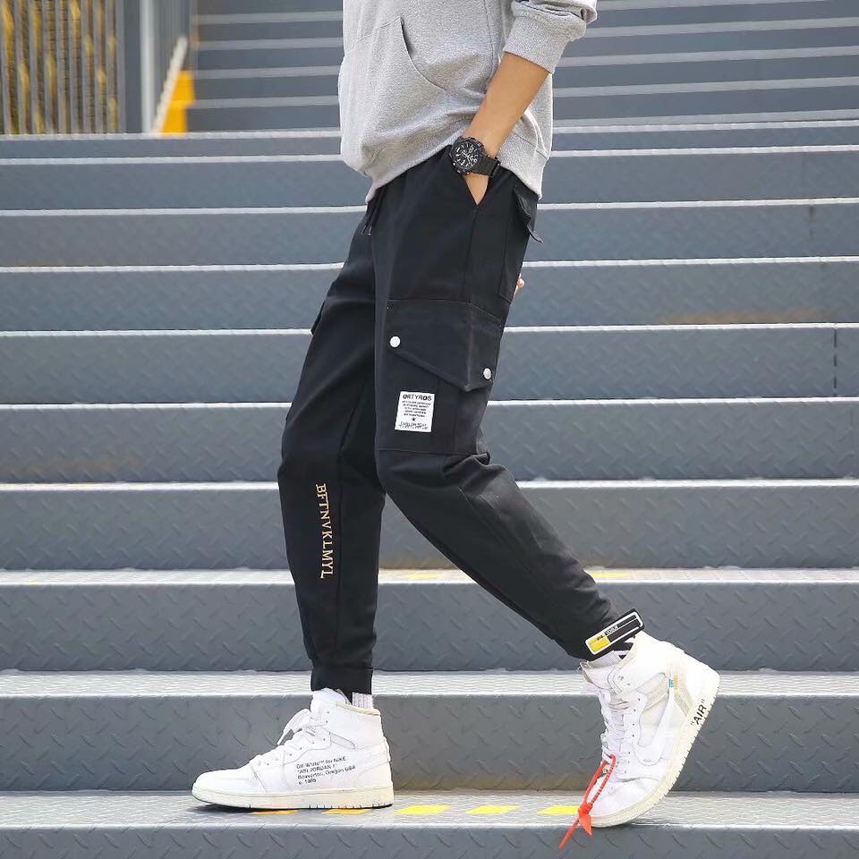 Quần jogger kaki túi hộp unisex