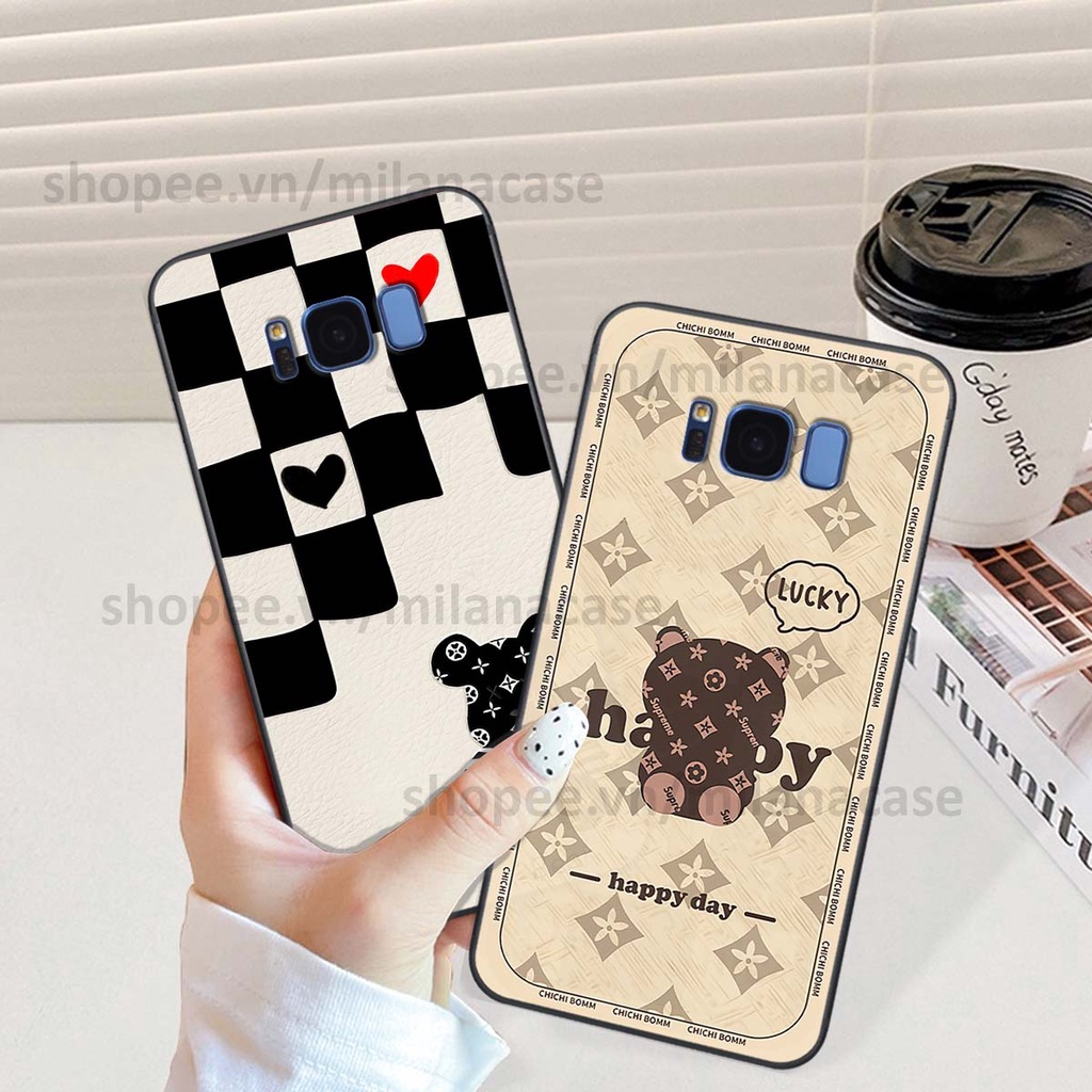 Ốp Samsung S8 / S8 Plus / S8+ gấu be@rBrick gấu Teddy Kaws siêu đẹp, phong cách, cá tính